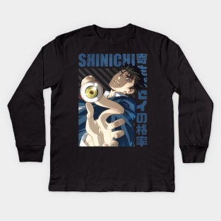 Kiseijuu - Shinichi Izumi Kids Long Sleeve T-Shirt